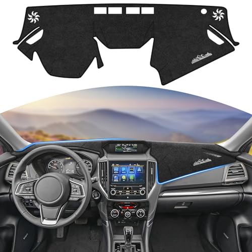 Dashboard Cover for Subaru Forester 2019-2022 2023 2024, Suede Dash Cover Compatible with Forester Sport Interior Dash Mat Protector Decoration Accessories - color: for Subaru Forester 2019-2024
