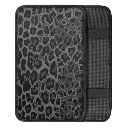 UNICEU Auto Center Console Armrest Pad Seat Box Cover Universal Fit Car Armrest Cover Cushion Mat for Vehicle, SUV, Truck Car Accessories,Black Gray Leopard - color: Black Leopard