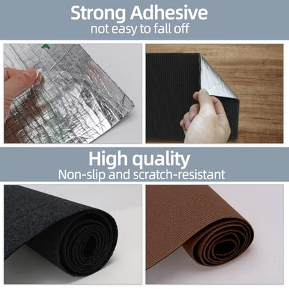 Cat Scratch Mat 120"x15.8", Cat Scratch Pad, Cat Couch Protector (Black) - color: Black