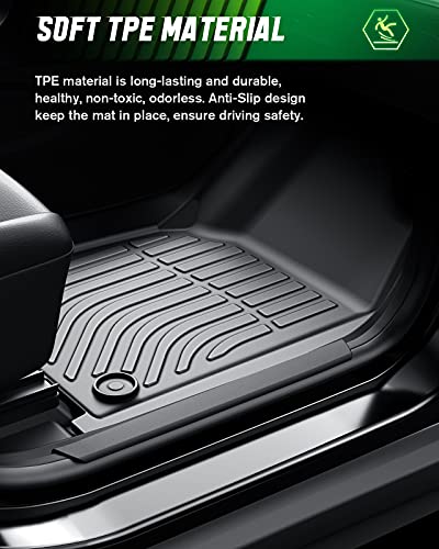 VIWIK Floor Mats for Toyota Rav4 2013-2018 (Not for Hybrid), Car Mats All Weather Custom Floor Liners Full Set Include 1st and 2nd Row Front & Rear, Automotive Floor Mats TPE Black - style: Fit for 2013-2018 Toyota Rav4 (Not for Hybrid)