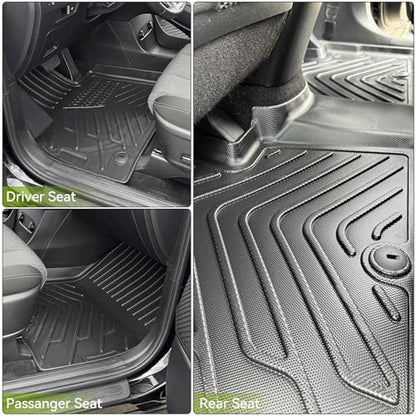 Floor Mats & Cargo Liner Fit for Hyundai Palisade 2025 2024-2020 7 Seats, All Weather TPE Custom Palisade Floor Liners, Automotive 1st & 2nd & 3rd Row Mats and Trunk Mat Car Mats Set Accessories - style: 20-25 Hyundai Palisade Full Mats Set