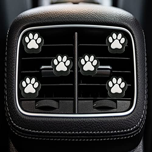 6 Pcs Dog Paw Air Vent Clips, Cute Dog Cat Print Car Air Fresheners Vent Clips Funny Car Decoration Interior Decor Accessories for Women Men