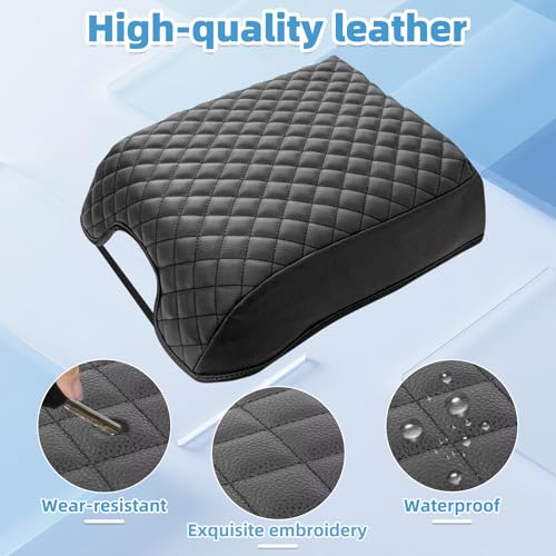 Center Console Armrest Cover for Ford F150 2021 2022 2023 2024 2025 Fully Covered Anti-Scratch Protector Interior Accessories(Only for Bucket Seat Console) - size: Compatible with F150 2021-2025