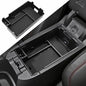 Center Console Organizer Tray Compatible with Chevy Equinox 2018 2019 2020 2021 2023 2024 Accessories, Armrest Insert Secondary Storage Box (Not Fit 2025 2026) Black Trim - color: black