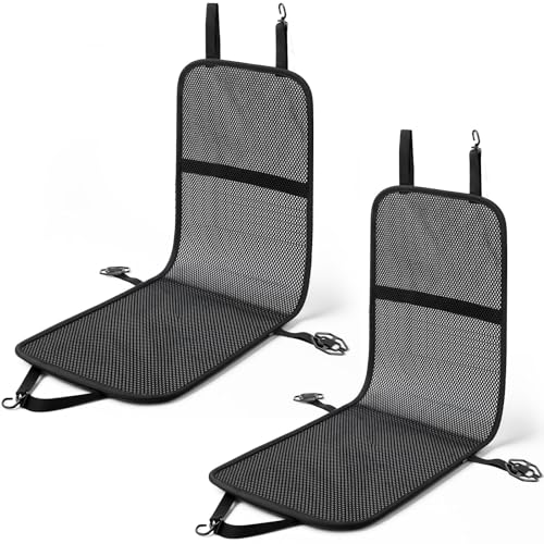 2 Pack 3D Air Mesh Car Seat Cushion - 41" x 15" Black Breathable Double Cool Chair Seat Pad for Truck, SUV, Van, Car - Universal Fit