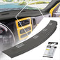 Gray Dash Defrost Vent Grille Cover Cap Overlay Compatible with 02-05 Dodge Ram Truck 1500