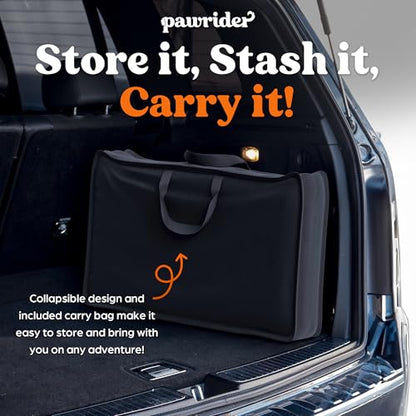 Back Seat Extender for Dogs Thick Foam Cushion, Hard Bottom Dog Car Seat Cover for Back Seat, Waterproof Dog Hammock for Car, Backseat Pet Cover for SUV, Truck, Car