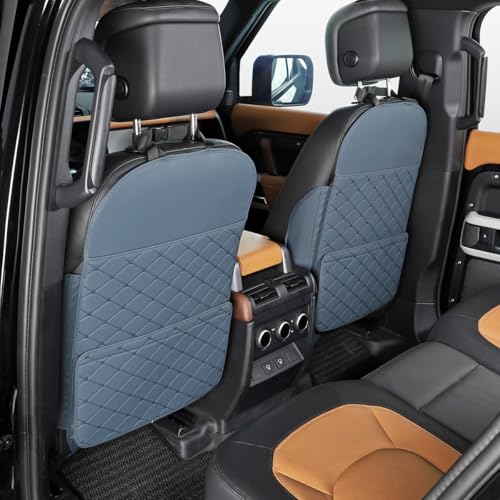 TAIKOO Seat Back Protector,Shields Seat Backs From Kicks and Adds Storage | Keeps seat backs looking new for a long time. Easy to install and clean. 2-piece set - color: Blue