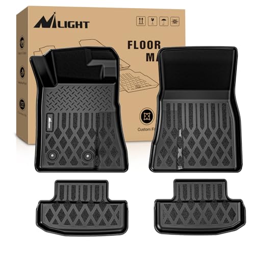 Nilight TPE Floor Mats for Ford Mustang 2015 2016 2017 2018 2019 2020 2021 2022 2023 2024 2025 2026 All Weather Custom Fit Heavy Duty Floor Liners - color: 2015-2026 Ford Mustang