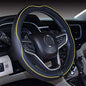 Mayco Bell Small Size Steering Wheel Cover Anti-Slip,Safety,Soft,Breathable,Durable,Full Surround,Comfortable Grip Microfiber Leather (14-14.25 inch, Black Yellow) - color: Black Yellow, size: 14''-14.25''