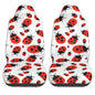 Red Ladybug Front Seat Covers 2 Pack, Vehicle Seat Protector Car Mat Covers, Fit Most Bucket Seats - color: Red Ladybug