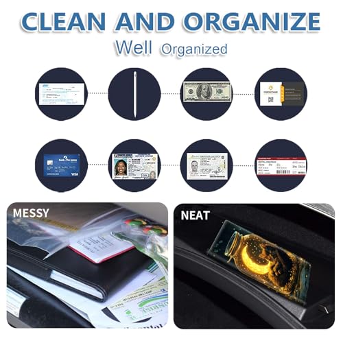 Car Registration and Insurance Holder for Women Men,Automobile License Document Card Holders Vehicle Glove Box Organizer Leather Accessories Driver Essential,Cat Moon Jar - color: Cat Moon Jar