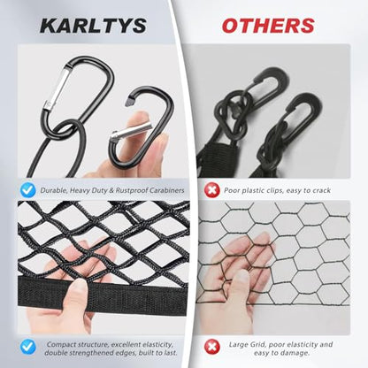 Envelope Style Cargo Net for Toyota Sienna 2026 2025 2024 2023 2022 2021, 2025 Sienna Accessories Rear Trunk Mesh Cargo Net, Elastic Heavy Duty Nylon Mesh Storage Netting Organizer - size: Toyota Sienna