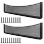 ABS Plastic Frame Automotive Cargo Nets Car Net Pocket Phone Car Mesh Net Holder RV Storage Boat Cargo Pocket Organizer Framed Mesh Net Pocket with Screws for Auto RV Net(2, 32 x 8 Inch) - size: 32 x 8 Inch
