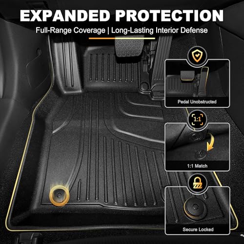 Floor Mats & Cargo Mats Set Fit for Mazda CX-30 2020-2026 All Weather Floor Liners Heavy Duty Car Mats Trunk Liner TPE Heavy Duty Non-Slip Automotive Floor Liners Full Set CX30 Accessories - style: 1)20-25 CX-30 Floor & Cargo Mats