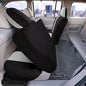 FH Group Full Cover Rear Bench Car Seat Cover – Universal Fit, Split Bench Design with Zipper, Compatible with 60/40 & 40/60 Split Seats, SUV & Van – Gray - color: Gray, style: Rear Set