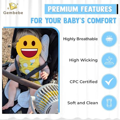 Baby Stroller Cooling pad car seat Cooling pad Universal Ice Cushion for car seat & Baby Stroller Liner | Baby Cooling Item in hot Summer Qmax 0.35