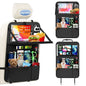 KaiCross Backseat Car Organizer with Upgraded Foldable Tray, Car Seat Organizer for Kids, Travel Accessories with 9 Storage Pockets,Car Seat Organizer Backseat with Touch Screen-1 Pack - size: 1 Pack