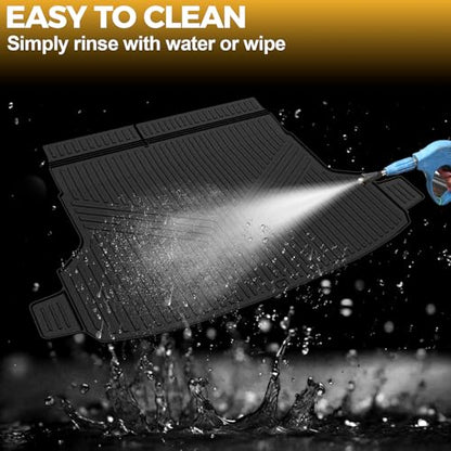 Cargo Mat for 2025 2026 Subaru Forester, Full Coverage All Weather TPE Cargo Liner Trunk Mat with Backrest Mat for Subaru Forester Accessories (Gas Only)