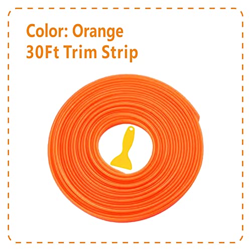 Orange Car Interior Decorative Molding Door Panel Dashboard Gap Trim Strip (30Ft) - size: 30Ft
