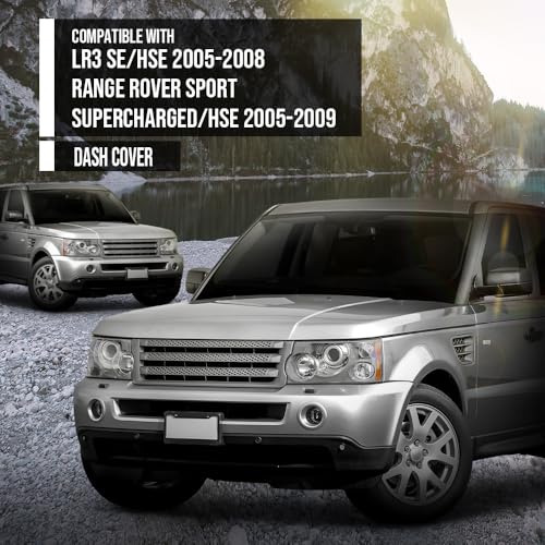 G-PLUS TPE Dashboard Dash Cover Compatible with 2005-2008 LR3 SE HSE/2005-2009 Range Rover Sport Supercharged/HSE 13-508LL - size: 2005-2009 Range Rover | Black