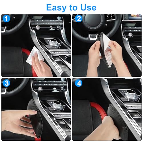 2PCS Car Knee Cushion Pads, Knee Leg Elbow Cushion Pad, Door Armrest Protective Pad for Cars Trucks SUVs (Black)