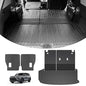 Trunk Mat & Backrest Mat & 2nd Row Seat Backrest for Toyota Grand Highlander 2024-2026(7 Seater Only), All Weather TPE Cargo Liner, Waterproof Scratch-Resistant Full Coverage Cargo Mats - size: for grand highlander 2024+