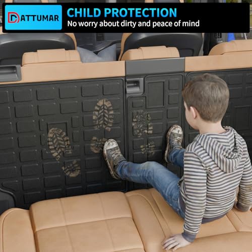 Cargo Mat Compatible with 2010-2024 Toyota 4 Runner 7 Seat Cargo Liner Trunk Mat TPE Back Seat Cover Protector 2023 4Runner Accessories (Fit 7 seat,Trunk Mat+2nd & 3rd Row Backrest Mats) - size: Trunk Mat+2nd&3rd Row Backrest Mats