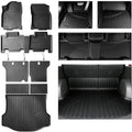 All Weather Floor Mats Set for Toyota RAV4 2018 2017 2016 2015 2014 2013 TPE Rubber Liners RAV4 Odorless Anti-Slip Car Floor Liners - 1st & 2nd Cargo Mat Covering The Backrest Full Set - size: 13-18丨RAV4 full mat