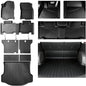 All Weather Floor Mats Set for Toyota RAV4 2018 2017 2016 2015 2014 2013 TPE Rubber Liners RAV4 Odorless Anti-Slip Car Floor Liners - 1st & 2nd Cargo Mat Covering The Backrest Full Set - size: 13-18丨RAV4 full mat