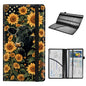 Car Registration and Insurance Holder for Women Men,Automobile License Document Card Holders Vehicle Glove Box Organizer Leather Accessories Driver Essential,Black Cow Sunflower - color: Black Cow Sunflower