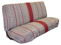 Universal Baja Saddle Blanket Bench Full Size Seat Cover Fits Ford, Chevrolet, Dodge, and Full Size Pickup Trucks (Red) - color: Red