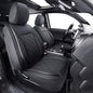 LUCKYMAN CLUB F150 Full-Set Seat Covers J03-Q3 with Waterproof Faux Leather, Fit 2015-2026 Ford F150 and 2017-2026 F250 F350 F450 (Full Set, Black) - color: Black, size: Full Set