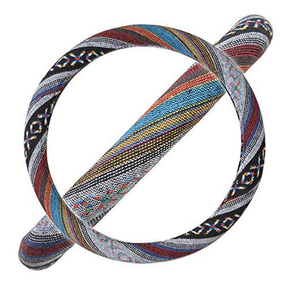 BDK Blue Woven Saddle Blanket Steering Wheel Cover for Cars SUV Van Truck Auto - Driver Grip 15 inch - color: #25 Blue, size: Fits 14.5 - 15" SW