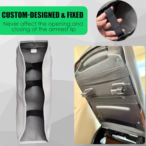 Center Console Cover for Avalon 2013-2018, Premium PU Leather Middle Console Cover Scratch-Resistant & Stylish Upgrade for Avalon Interior Accessories - Gray - size: 3) 13-18 |Avalon| Gray,Thin Size