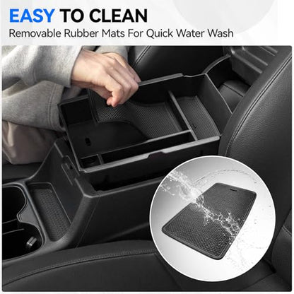 5PCS Center Console Organizer Tray for 2026 2025 2024 2023 Honda CRV Accessories, Armrest Storage Box and Drawer, Armrest Hidden Storage Box, Dashboard Organizer Tray and Cup Holder for Honda CR-V - style: fit for Honda CR-V 2023-2026