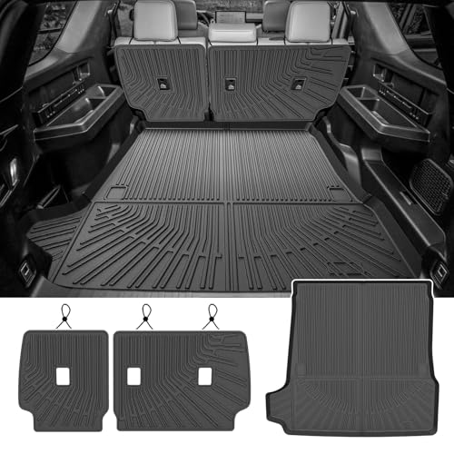 4Runner Cargo Liner - Trunk Mat for Toyota 4Runner 2025 2026 (Only fit for Gas 5 Seater) (Not for Hybrid EV & i-Force MAX), All Weather Cargo Mat for 4Runner Accessories,Car Accessories - size: 2)Toyota 4Runner 25-26