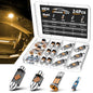 Zakolak 24PCS LED Interior Car Lights, Extremely Bright LED Bulb Kit, Applicable to Dome Map Door Lights and Other Parts Replacement for Your Cars, to Help You See Inside The Car at Night（Yellow） - color: Amber Yellow