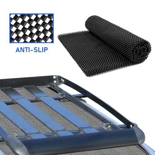 1 PC Car Roof Anti-Skid Mat, 47.2" x 39.3" Luggage Bag Anti-Scratch Car Paint Protection Pad, Cuttable Multi-Function Trunk Table Floor Sun and Dust Proof Mat, Universal for Cars Home (Black)