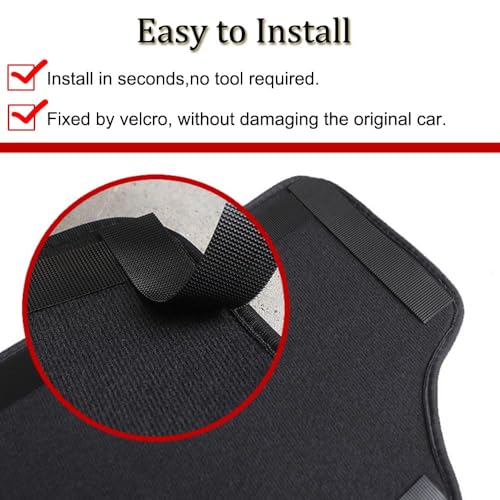 2Pcs Leather Car Seat Back Protectors Kids Kick Mats Waterproof Backseat Covers for Sienna 2021-2025,2026Interior Accessories (Black)