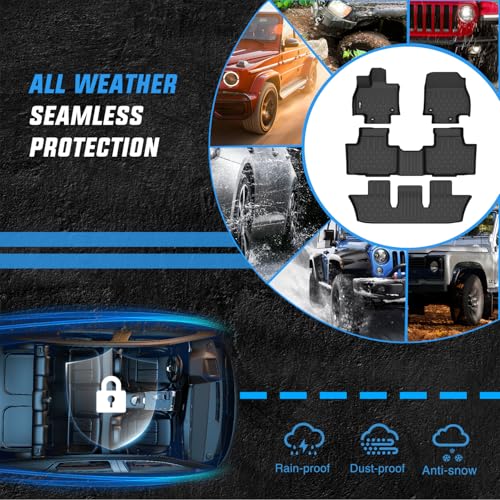 Nilight TPE Floor Mats for Toyota Grand Highlander 2024 2025 2026 with Subwoofer (Include Hybrid) Lexus TX350 2024 2025 2026, All Weather Custom Fit Heavy Duty Floor Liners - size: 2024-2026 Toyota Grand Highlander