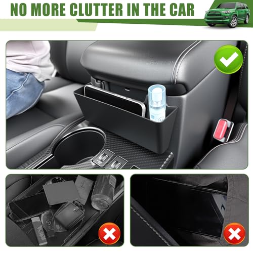 Center Console Organizer for 2010-2024 Toyota 4Runner Hanging Armrest Box Storage Tray for 4 Runner Interior Accessories(Center Console Hanging Armrest Box/Fit 10-24)
