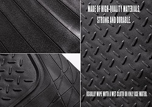 Heavy Duty Cargo Floor Mat – Odorless All Weather Trunk Protection - Trimmable Trunk Liner to Fit Most Vehicles Car Truck Van SUV - Premium Quality Black Rubber Trunk Mat – 44’’ x 54.3’’