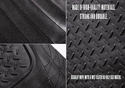 Heavy Duty Cargo Floor Mat – Odorless All Weather Trunk Protection - Trimmable Trunk Liner to Fit Most Vehicles Car Truck Van SUV - Premium Quality Black Rubber Trunk Mat – 44’’ x 54.3’’