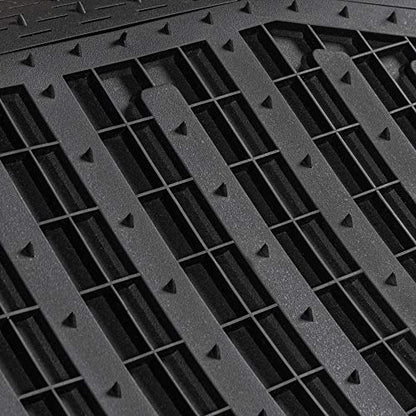 Cat® CAMT-9014 (4-Piece) Heavy Duty Deep Dish Rubber Floor Mats, Trim to Fit for Car Truck SUV & Van, All Weather Total Protection Durable Liners - color: Black, style: CAMT-9014