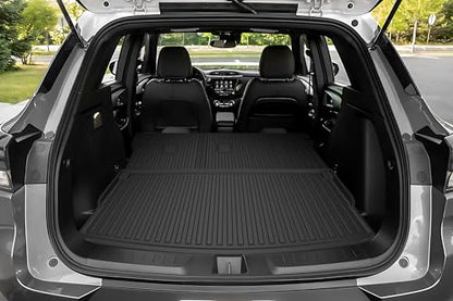 AOMSAZTO Cargo Liner and Backrest Mat for Chevy Trailblazer 2021-2026 (Only Fit Cargo in Upper Deck Position) - Custom Fit All Weather Car Trunk Mat for Chevrolet Trailblazer FWD & AWD - size: Trailblazer 2021-2026