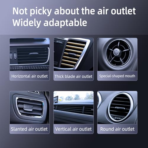 Car Air Vent Storage Bag Organizer Pocket, Sunglass Holder Car Mount Phone Holder Coin Key Card Case Organizer with Clip, Car Air Vent Phone Holder Coin Key Card Case Organizer. (Black)