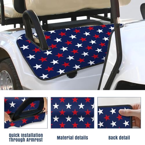 Golf Cart Seat Covers Golf Cart Seat Towel Blanket Group - color: American Flag Pattern Blue