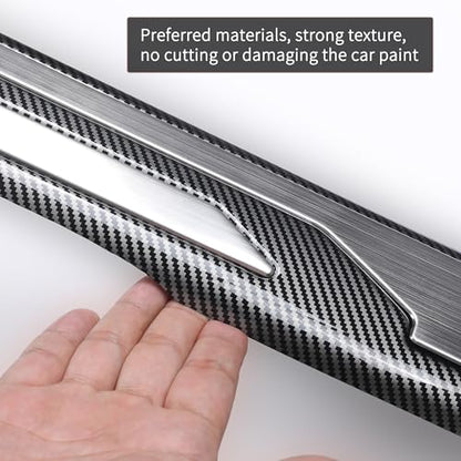 10 Pcs Car Door Sill Protector for 2016-2023 Toyota Tacoma Double & Crew Cab - Premium Stainless Steel & ABS Plastic Door Entry Guards for Tacoma - Easy Install, Scratch Resistant, Waterproof