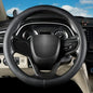 Car Steering Wheel Cover for Ford F-150 Lightning Super Duty Mustang Mach-E Explorer Escape Ranger Bronco Maverick, Universal Standard Size 14.5-15 inch Black Car Wheel Protector